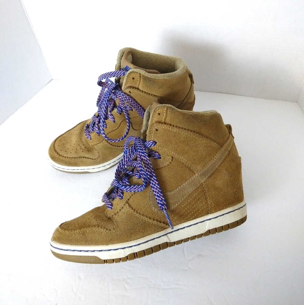 Nike Dunk Sky Hi Suede Filbert Wedge Shoes
